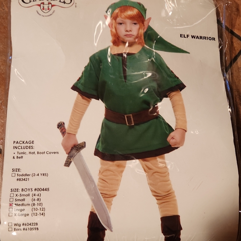 Elf Warrior Costume - Green